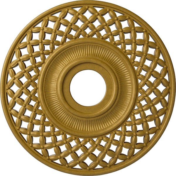 Ekena Millwork Robin Ceiling Medallion (Fits Canopies up to 6 1/4"), 22 1/4"OD x 4 3/4"ID x 1 1/4"P, Pharaohs Gold CM22RBPGS - main